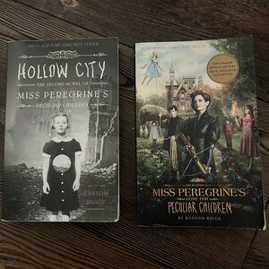 2 Books MISS PEREGRINE’S HOME FOR PECULIAR CHILDREN and HOLLOW CITY Ransom Riggs